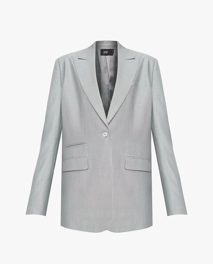 GIGI - Áo blazer nữ dáng dài phối nút cài thời trang