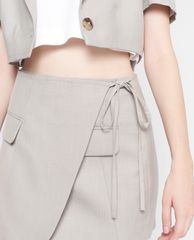GIGI - Chân váy mini chữ A dáng quấn thời trang