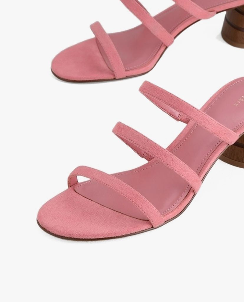 PEDRO - Giày cao gót quai ngang đế trụ Strappy