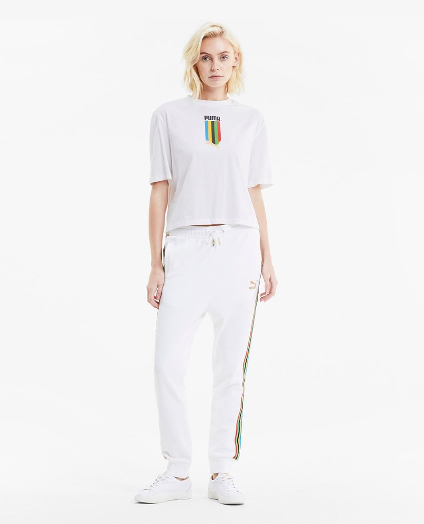 PUMA - Áo thun thể thao nữ tay lỡ TFS Graphic Regular