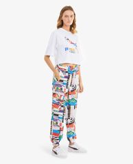 PUMA - Áo croptop nữ cổ tròn ngắn tay Sportstyle INTL Game