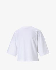 PUMA - Áo croptop nữ cổ tròn ngắn tay Sportstyle INTL Game