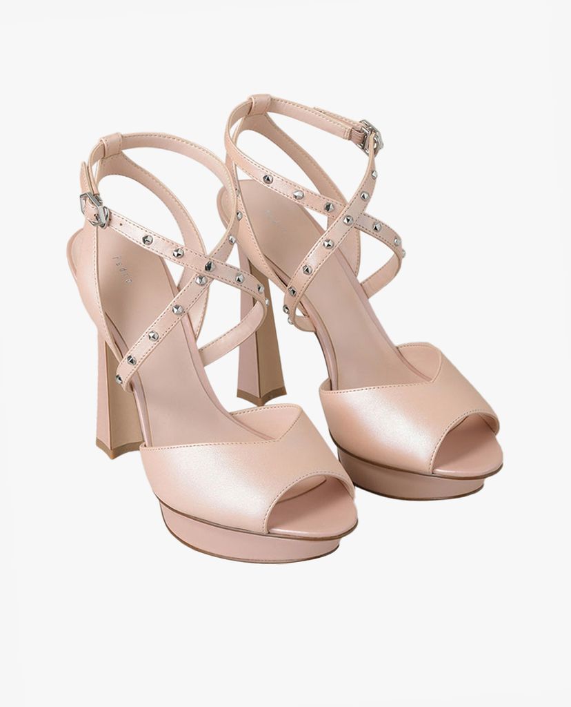 PEDRO - Giày cao gót hở mũi quai chéo Studded Cross Strap
