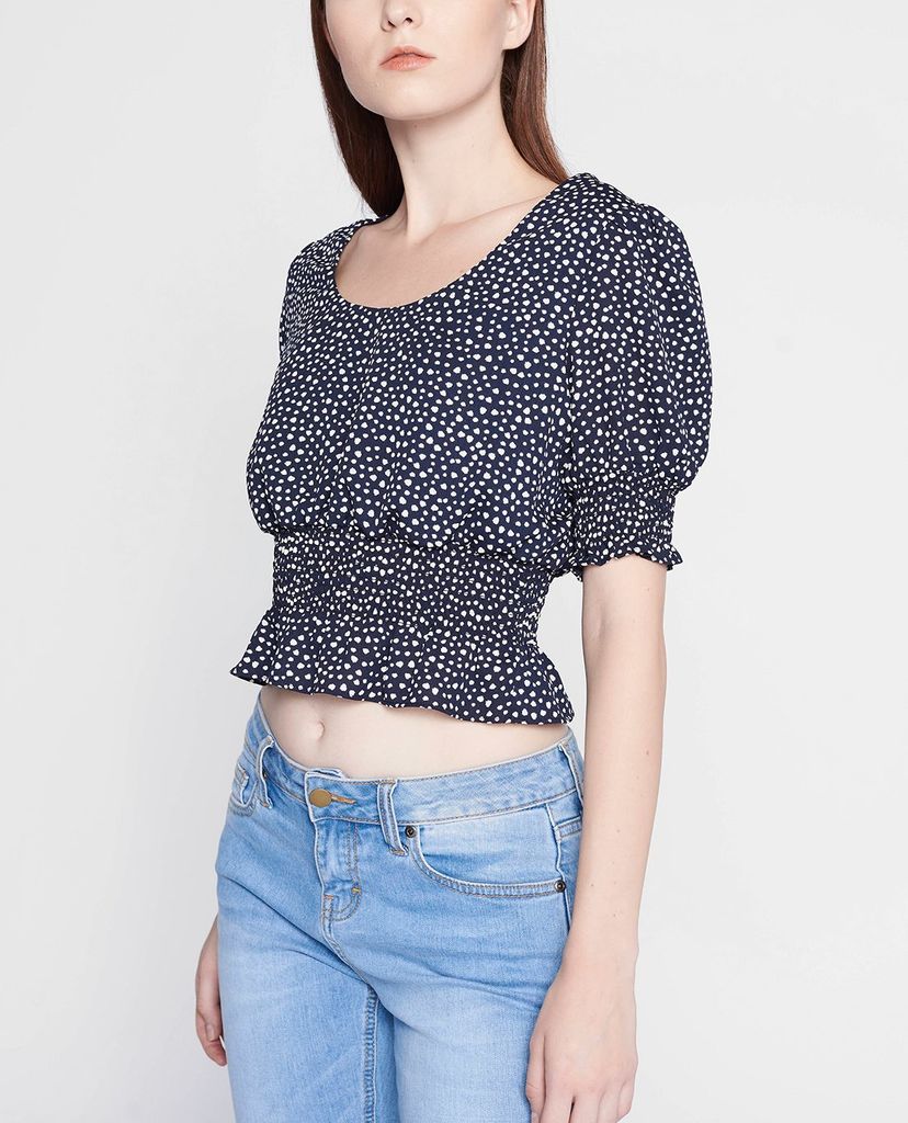 GIGI - Áo kiểu nữ ngắn tay cổ Casual