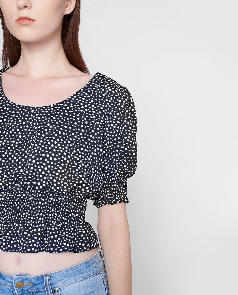 GIGI - Áo kiểu nữ ngắn tay cổ Casual