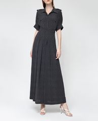 GIGI - Jumpsuits nữ cổ bẻ ống rộng Pokadot