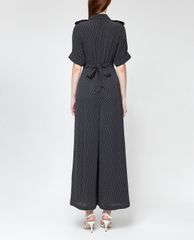 GIGI - Jumpsuits nữ cổ bẻ ống rộng Pokadot