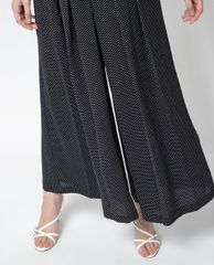 GIGI - Jumpsuits nữ cổ bẻ ống rộng Pokadot