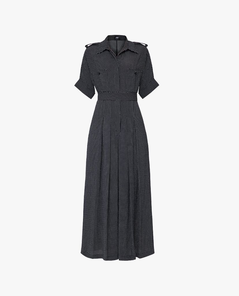 GIGI - Jumpsuits nữ cổ bẻ ống rộng Pokadot