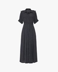 GIGI - Jumpsuits nữ cổ bẻ ống rộng Pokadot