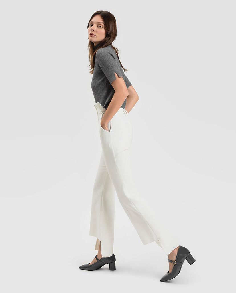 CHARLES & KEITH - Giày cao gót đế vuông Mustard Brogue Detail Mary Janes