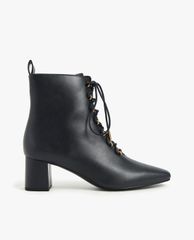 CHARLES & KEITH - Giày boots nữ Metallic Lace Up Ankle