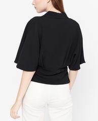 GIGI - Áo kiểu nữ cổ V tay cánh dơi Draped Kimono