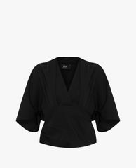 GIGI - Áo kiểu nữ cổ V tay cánh dơi Draped Kimono