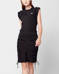 GIGI - Đầm mini cổ cao tay ngắn phom ôm Ruched Seam Tank