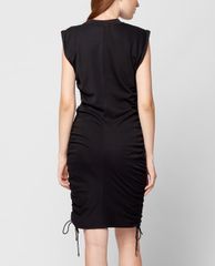 GIGI - Đầm mini cổ cao tay ngắn phom ôm Ruched Seam Tank