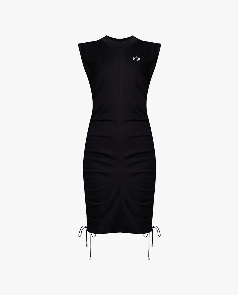 GIGI - Đầm mini cổ cao tay ngắn phom ôm Ruched Seam Tank