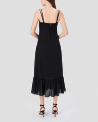 GIGI - Đầm midi hai dây cổ V phom suông