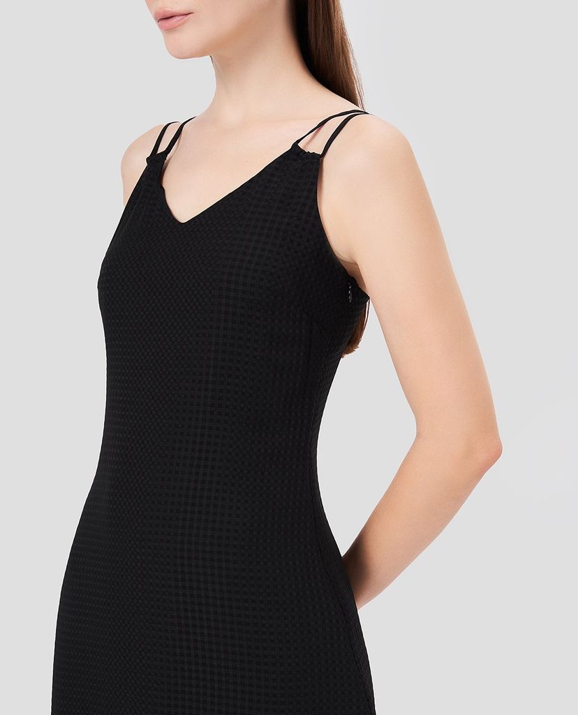 GIGI - Đầm midi hai dây cổ V phom suông