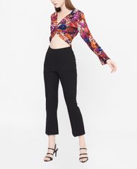 GIGI - Quần kiểu nữ lưng cao ống loe thời thượng