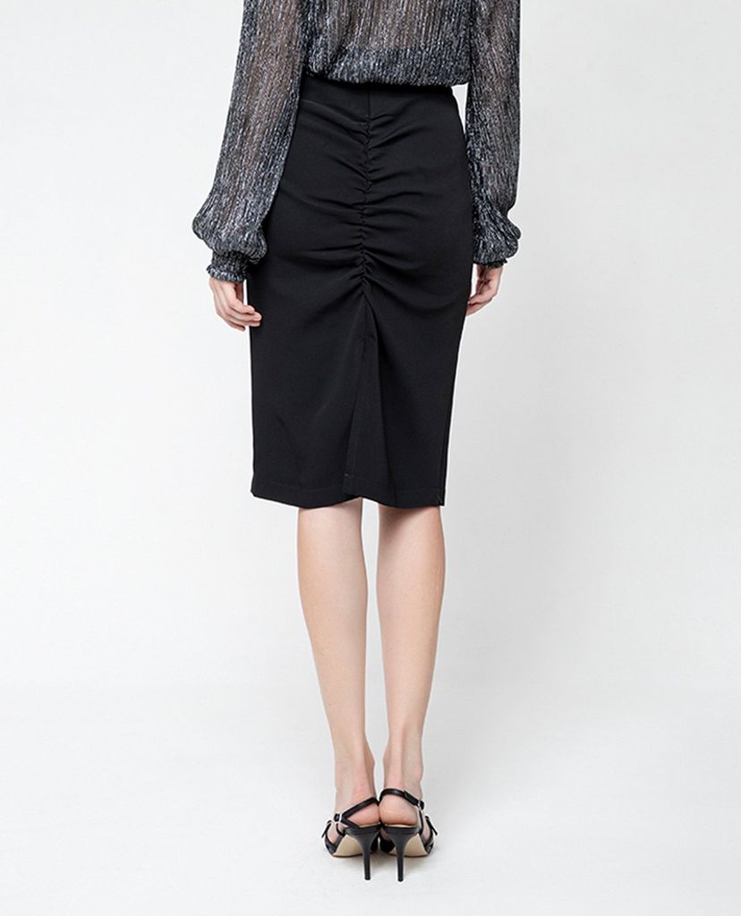 GIGI - Chân váy midi bút chì Ruched Split