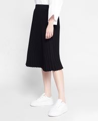 GIGI - Chân váy midi hai lớp xếp li Blue Star