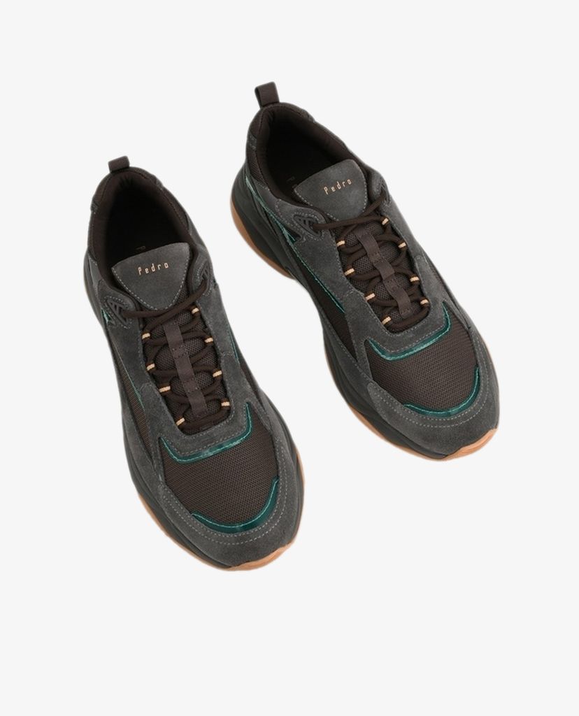PEDRO - Giày thể thao nam Chunky Suede And Mesh