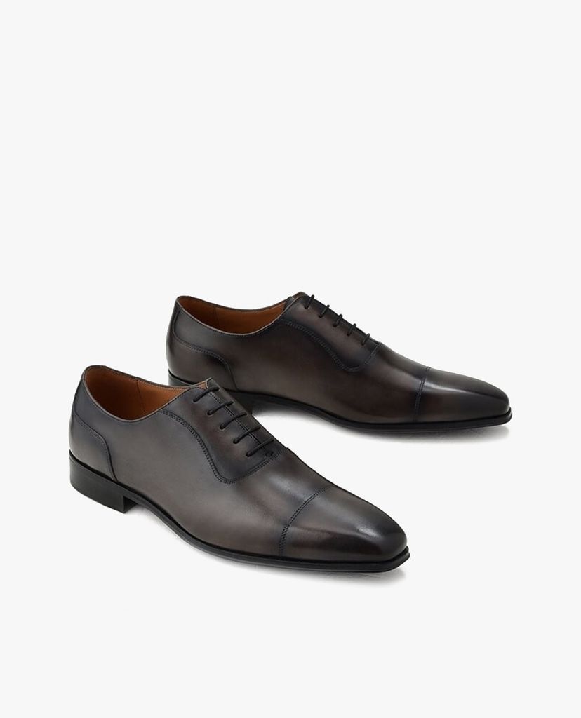 PEDRO - Giày oxford nam mũi nhọn Leather Cap Toe