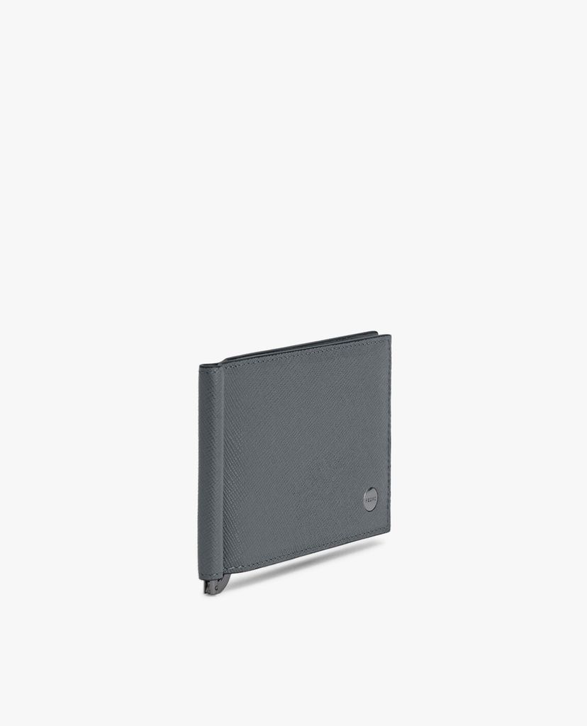 PEDRO - Ví nam đựng name card dạng gập phối kẹp tiền Leather Bi Fold
