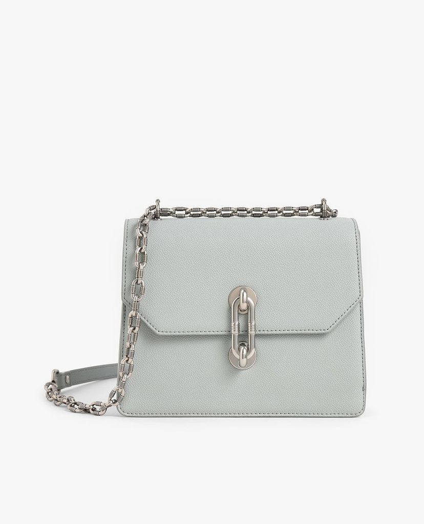 CHARLES & KEITH - Túi đeo chéo nữ Double Chain Strap Turn Lock