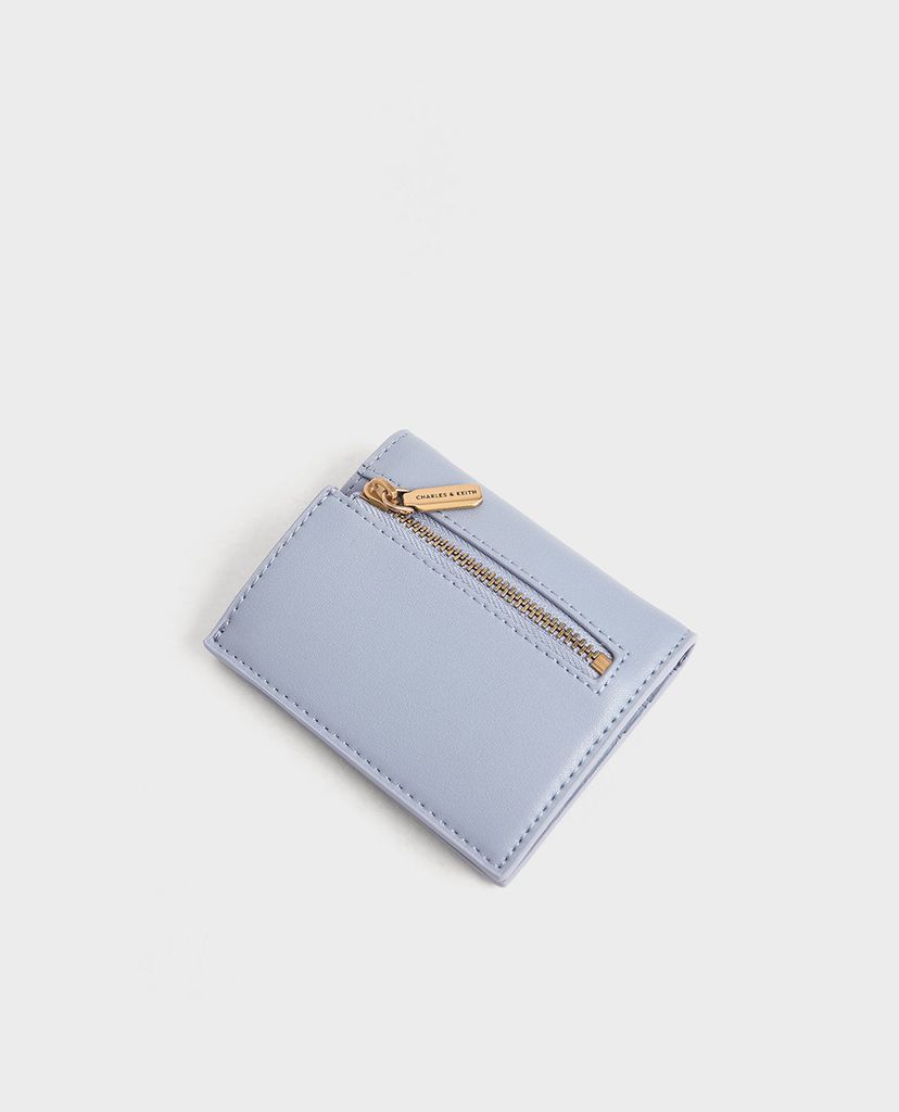 CHARLES & KEITH - Ví nữ mini dạng gập Zip Around