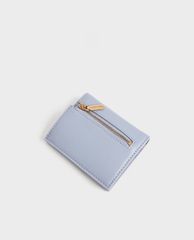 CHARLES & KEITH - Ví nữ mini dạng gập Zip Around