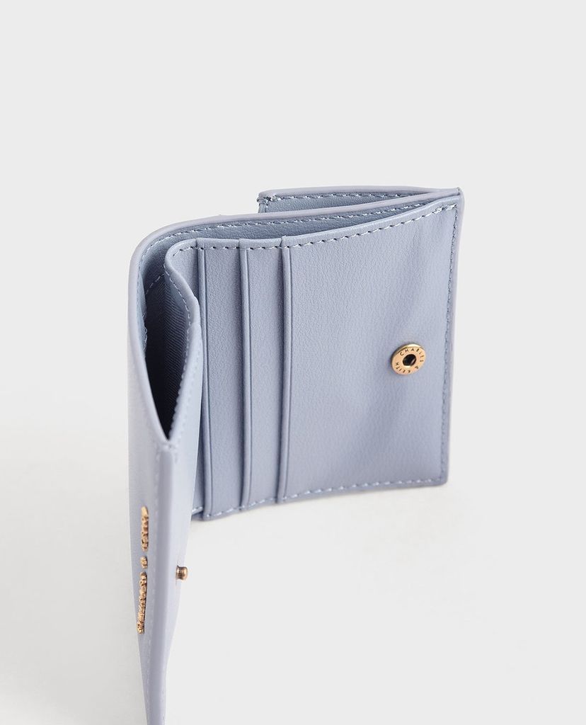 CHARLES & KEITH - Ví nữ mini dạng gập Zip Around