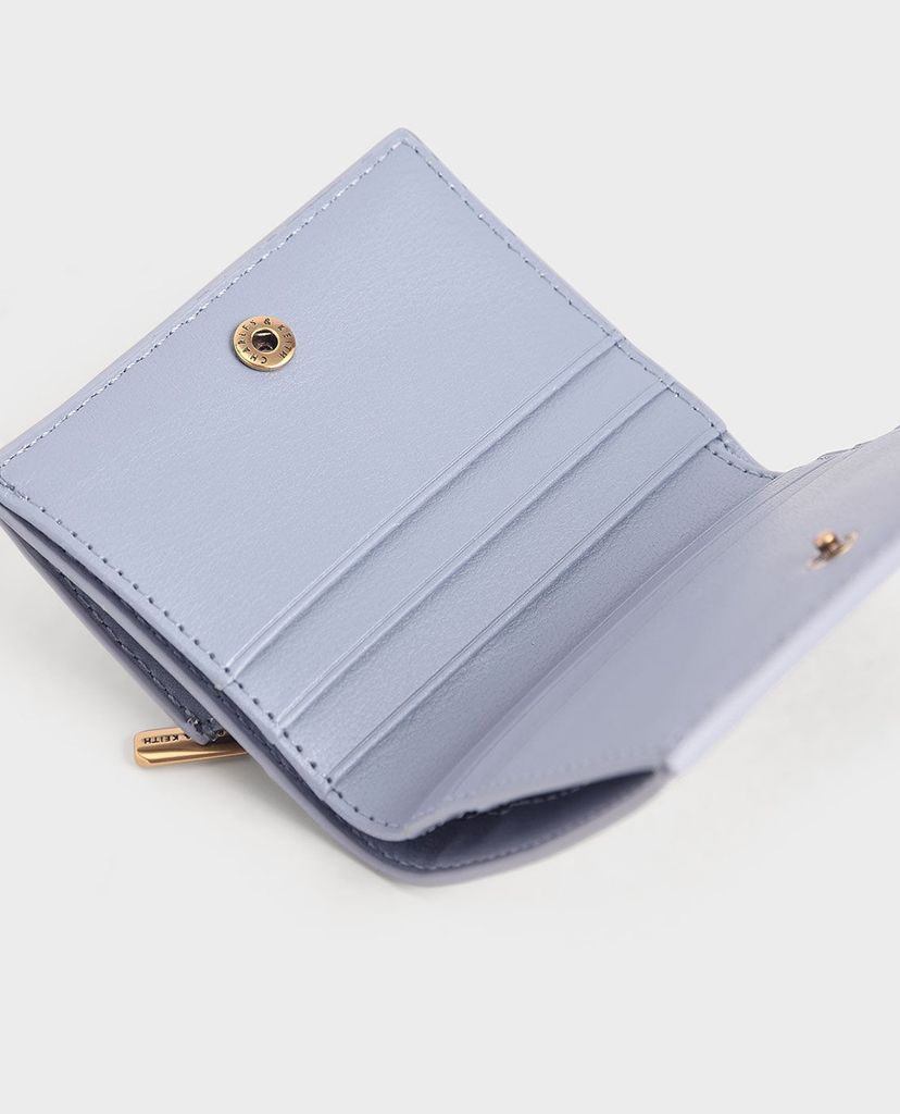 CHARLES & KEITH - Ví nữ mini dạng gập Zip Around
