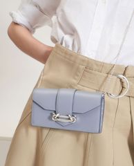 CHARLES & KEITH - Ví cầm tay nữ chữ nhật Metallic Buckle