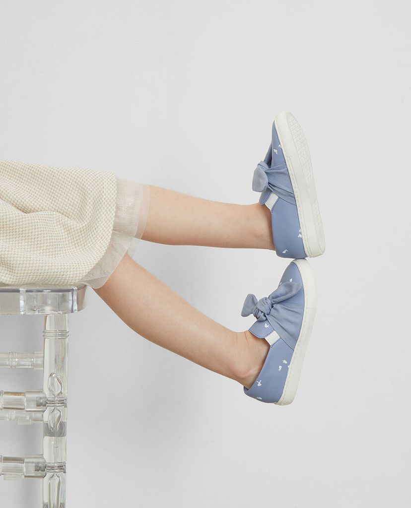 CHARLES & KEITH - Giày trẻ em phối nơ Slip On