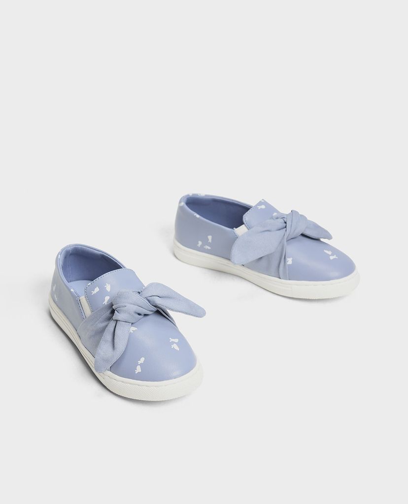 CHARLES & KEITH - Giày trẻ em phối nơ Slip On