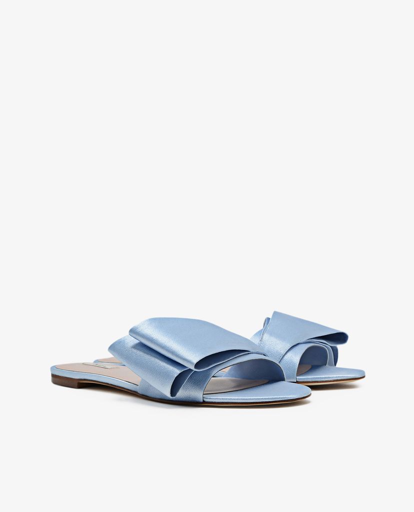 PEDRO - Dép nữ phối nơ Satin Slide