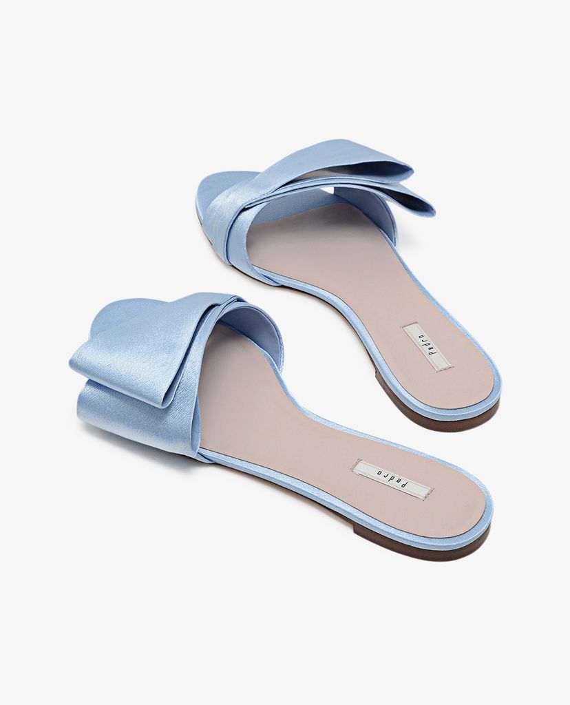 PEDRO - Dép nữ phối nơ Satin Slide