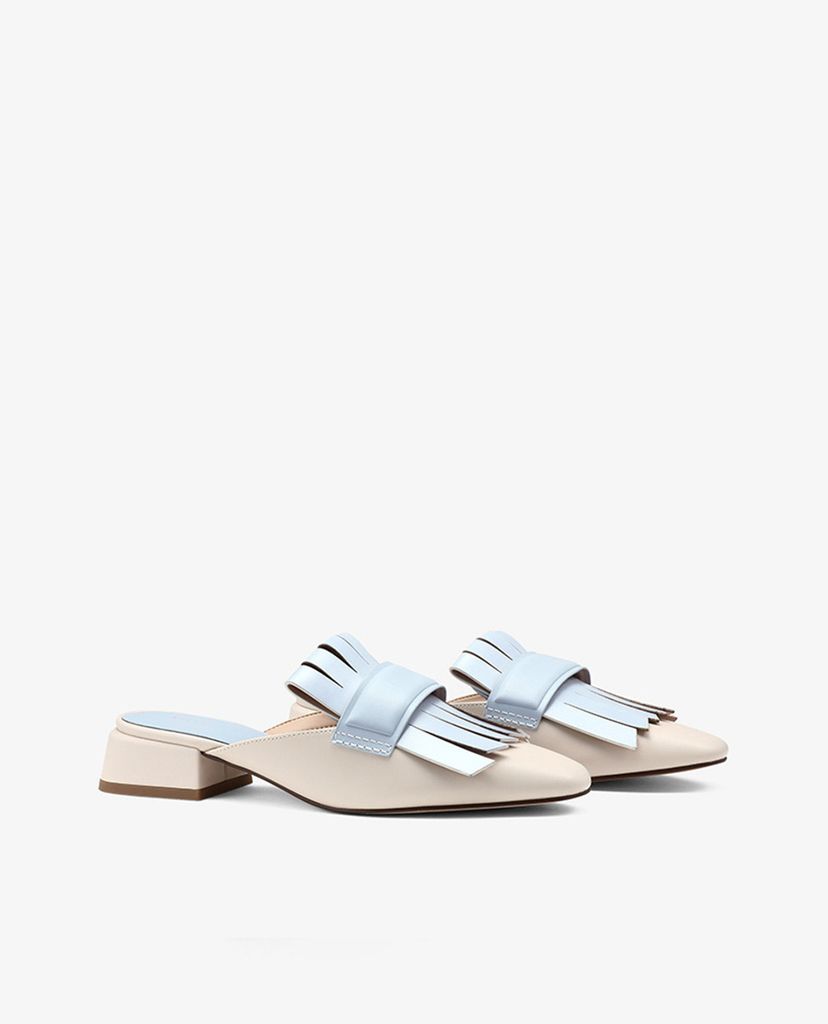 PEDRO - Giày đế bệt mũi nhọn Removable Fringe
