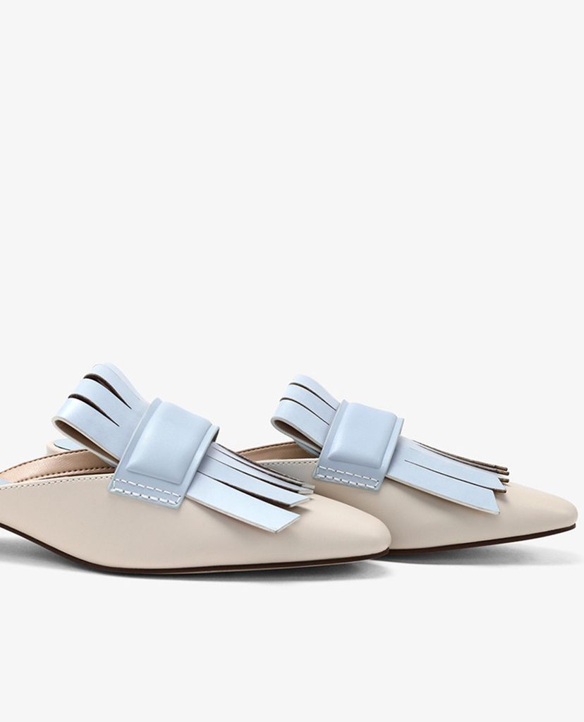PEDRO - Giày đế bệt mũi nhọn Removable Fringe