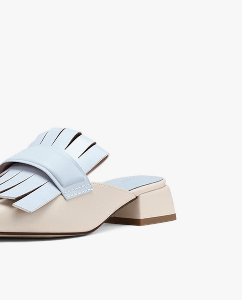 PEDRO - Giày đế bệt mũi nhọn Removable Fringe