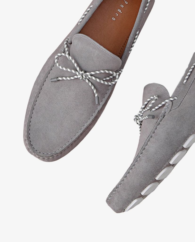 PEDRO - Giày lười nam phối nơ thời trang Bow Suede Moccasins