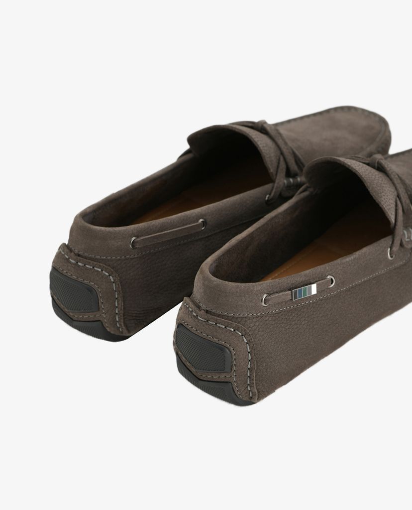 PEDRO - Giày lười nam Bow Detailed Nubuck