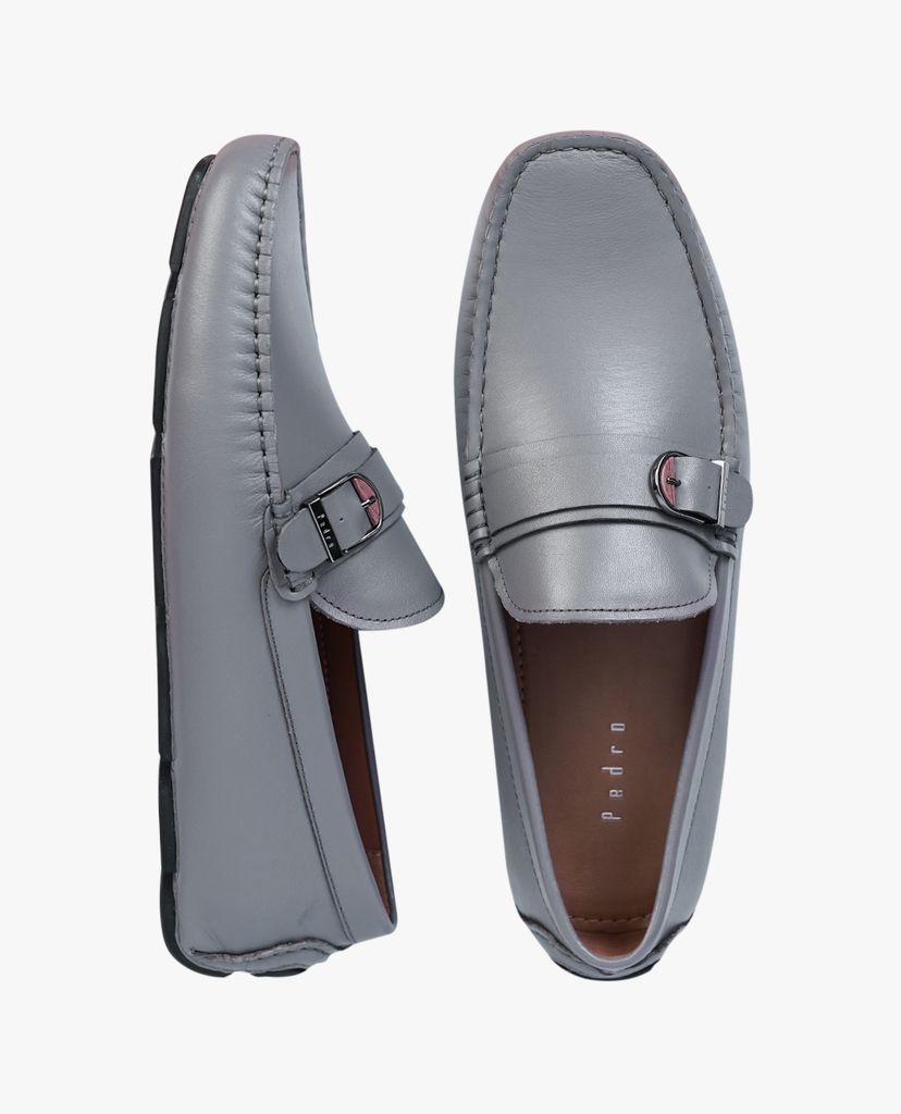 Giày mọi nam Embossed Leather Monkstrap