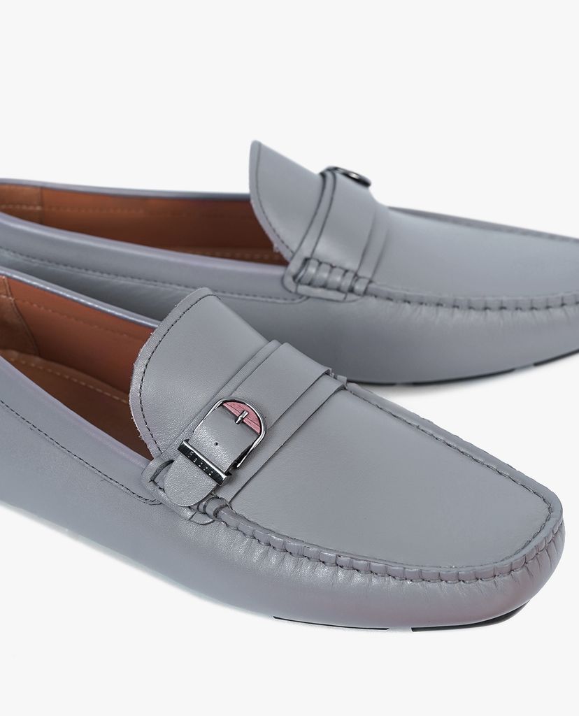 Giày mọi nam Embossed Leather Monkstrap