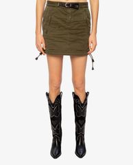 DSQUARED2 - Chân váy mini denim chữ A Distressed