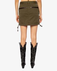 DSQUARED2 - Chân váy mini denim chữ A Distressed
