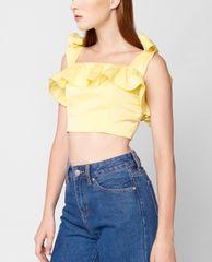 GIGI - Áo croptop nữ hai dây Ruffle Tie Camisole