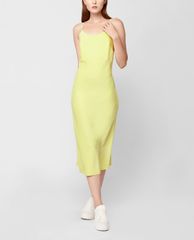 GIGI - Đầm midi hai dây phom ôm Low Back Slip